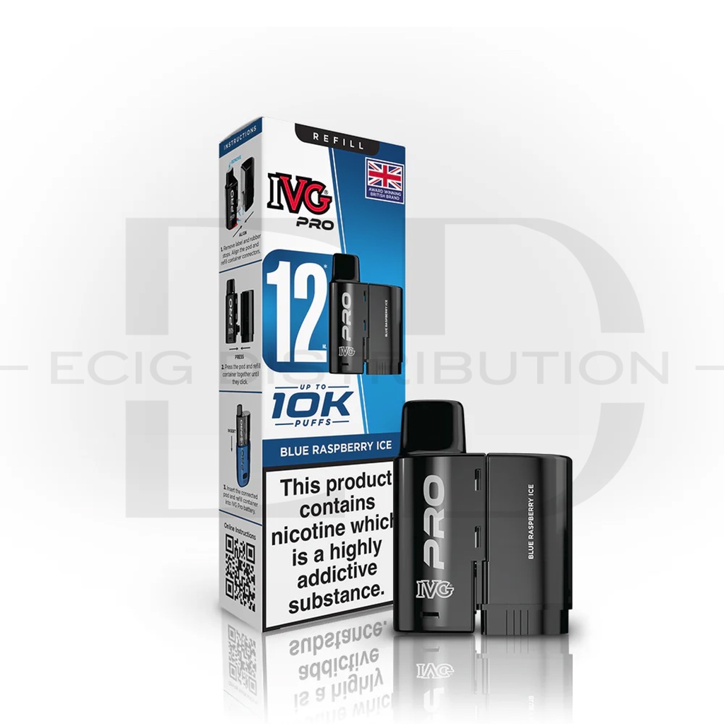 IVG Pro 12 Refillable Pod - Blue Raspberry Ice 20MG