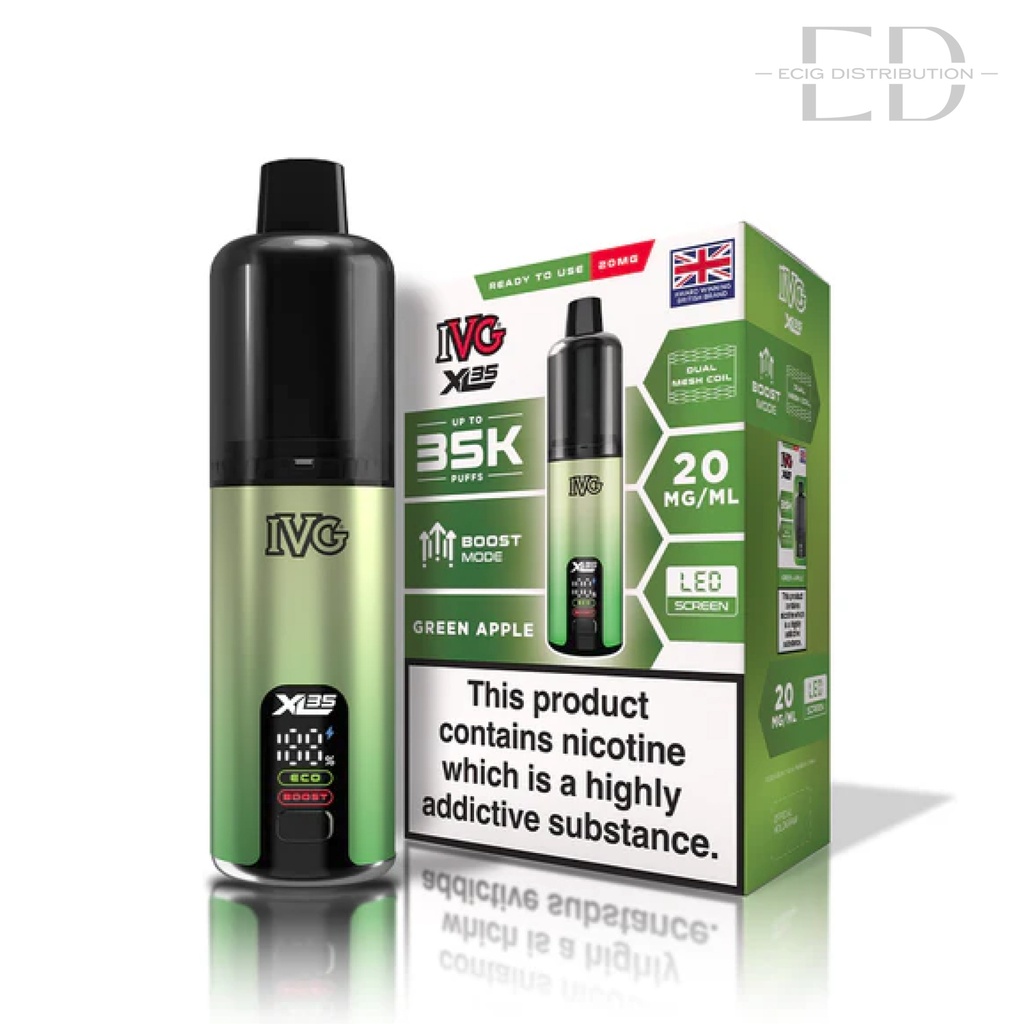 IVG XL 35 Pod Kit - Green Apple 20MG