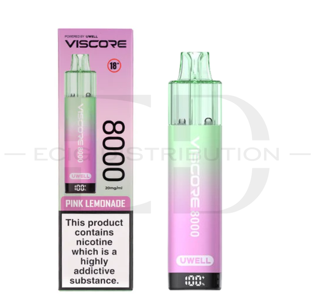 Uwell Viscore 8K Prefilled Kit - Pink Lemonade 20MG 