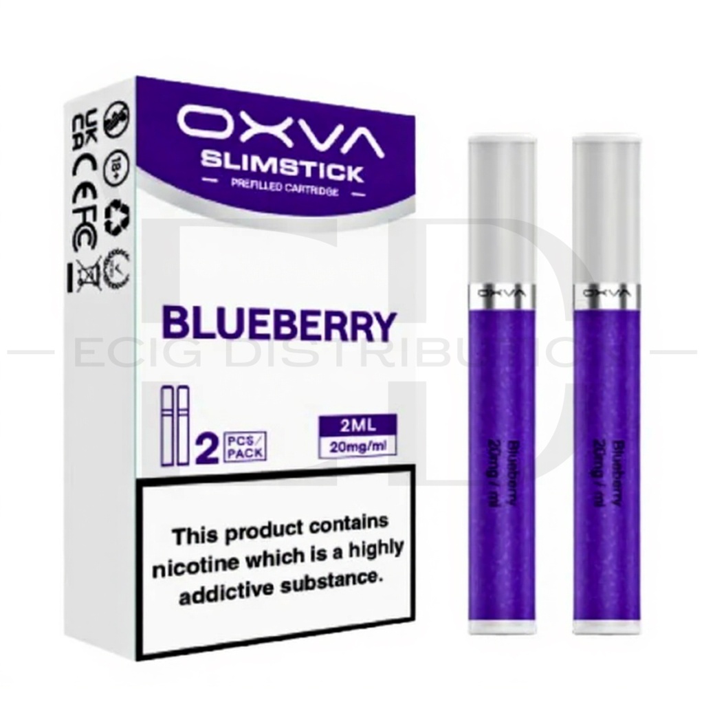 Oxva SlimStick Refillable Pod 2Pcs/Pack - Blueberry 20MG 