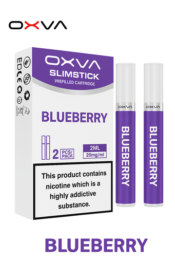 [OXVSREP2Pcs/Pack-B20MG] Oxva SlimStick Refillable Pod 2Pcs/Pack - Blueberry 20MG 