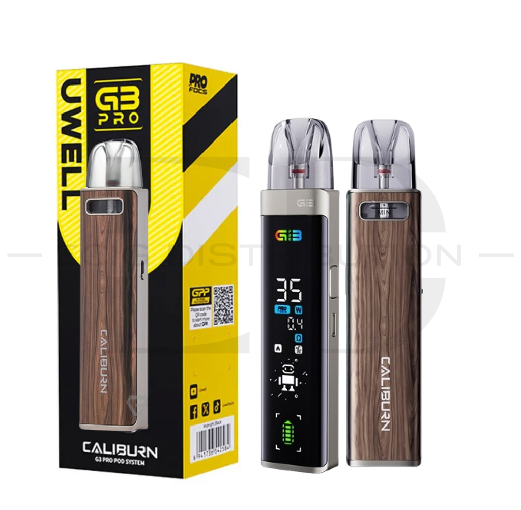 Uwell Caliburn G3 Pro Pod Kit - Brown Wood 
