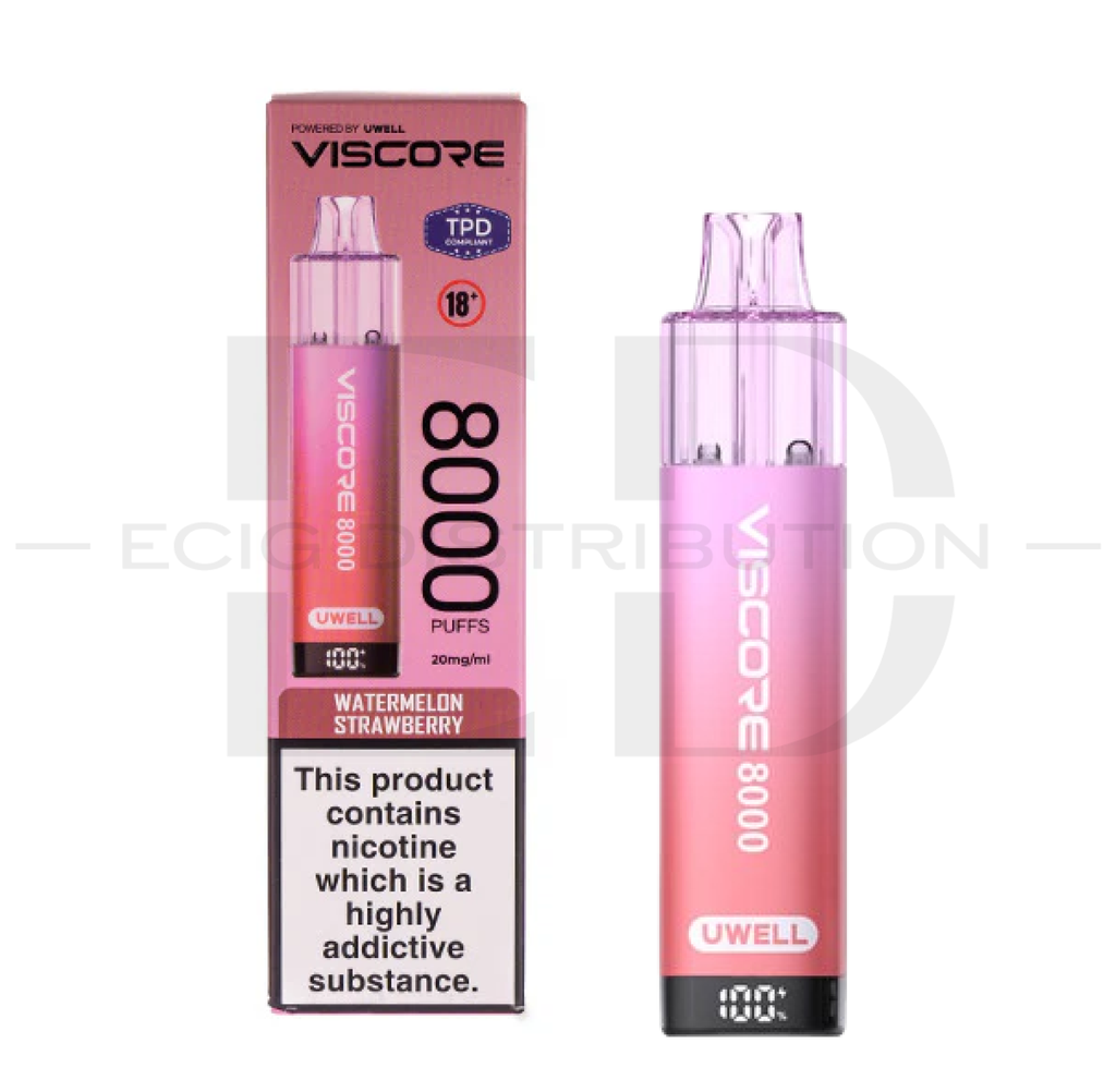 Uwell Viscore 8K Prefilled Kit - Watermelon Strawberry 20MG 