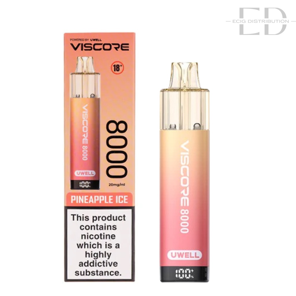 Uwell Viscore 8K Prefilled Pod - Pineapple Ice 20MG 