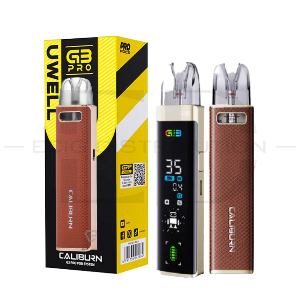Uwell Caliburn G3 Pro Pod Kit - Brown Leather 