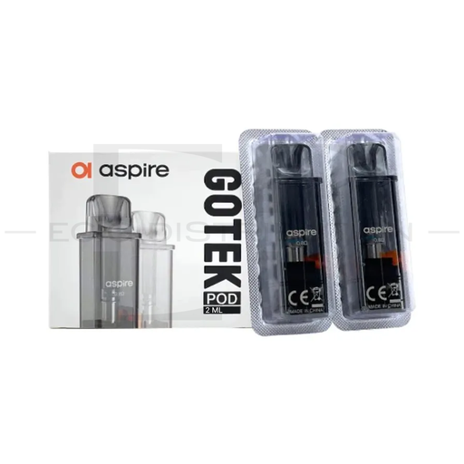 [ASPGREP2Pcs/Pack-0.6OHM] Aspire Gotek Refillable Pod 2Pcs/Pack - 0.6 Ohm 