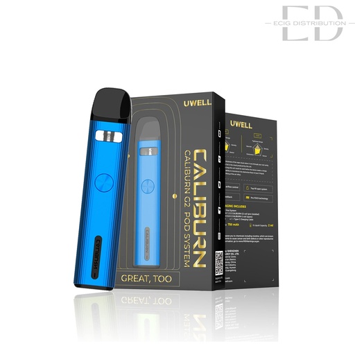 [UWECG2PK-UB] Uwell Caliburn G2 Pod Kit - Ultramarine Blue 