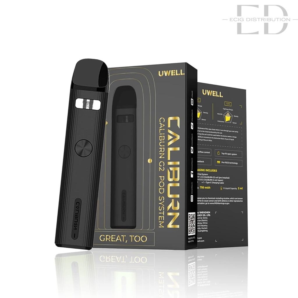 Uwell Caliburn G2 Pod Kit - Carbon Black 