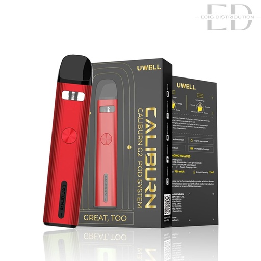 [UWECG2PK-PS] Uwell Caliburn G2 Pod Kit - Pyrrole Scarlet 
