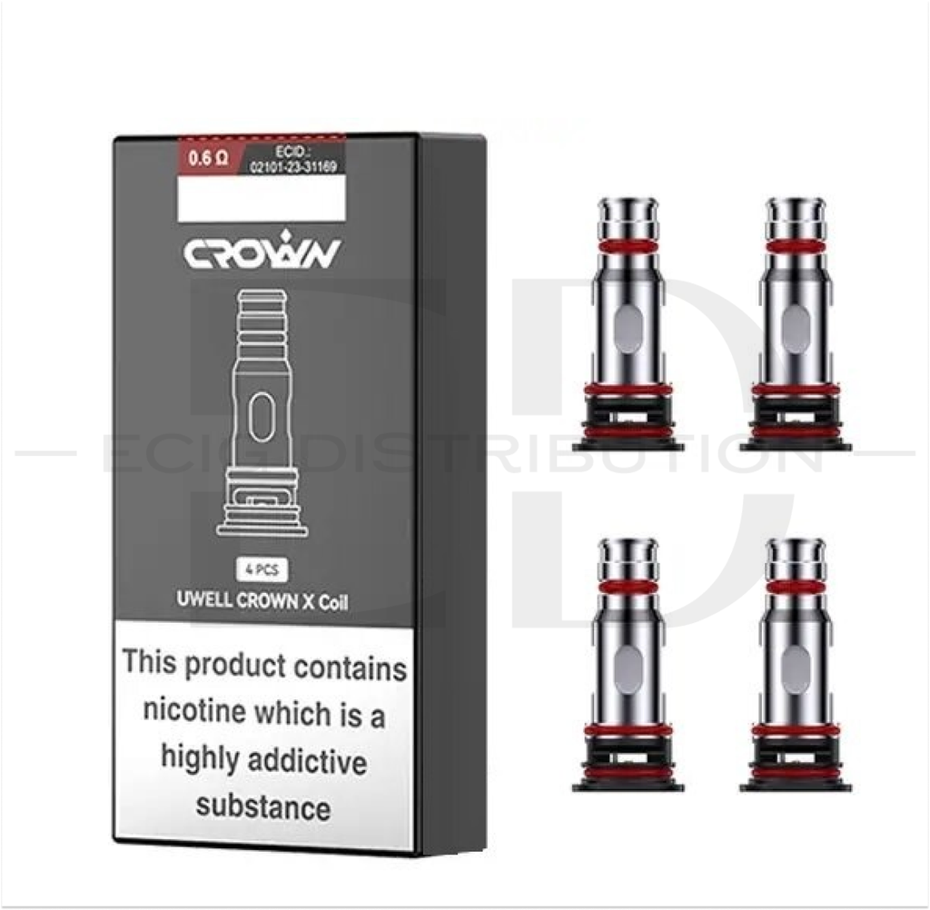 Uwell Crown X Coil 4Pcs/Pack - 0.6 Ohm 