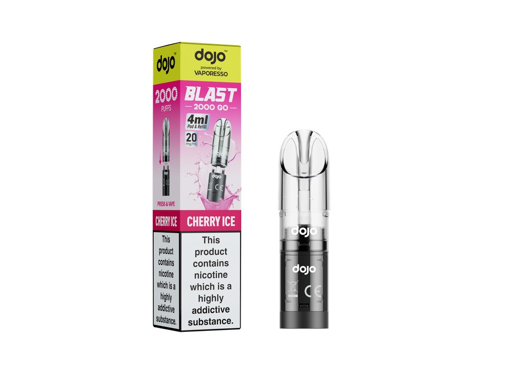 Vaporesso Dojo Blast 2000 Go Transparent Pod - Cherry Ice 20MG 