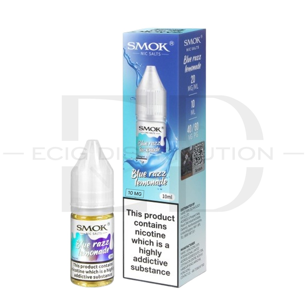 Smok Nic Salts - Blue Razz Lemonade 10MG 