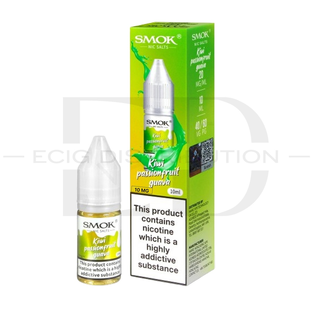 Smok Nic Salts - Kiwi Passion Fruit Guava 10MG 