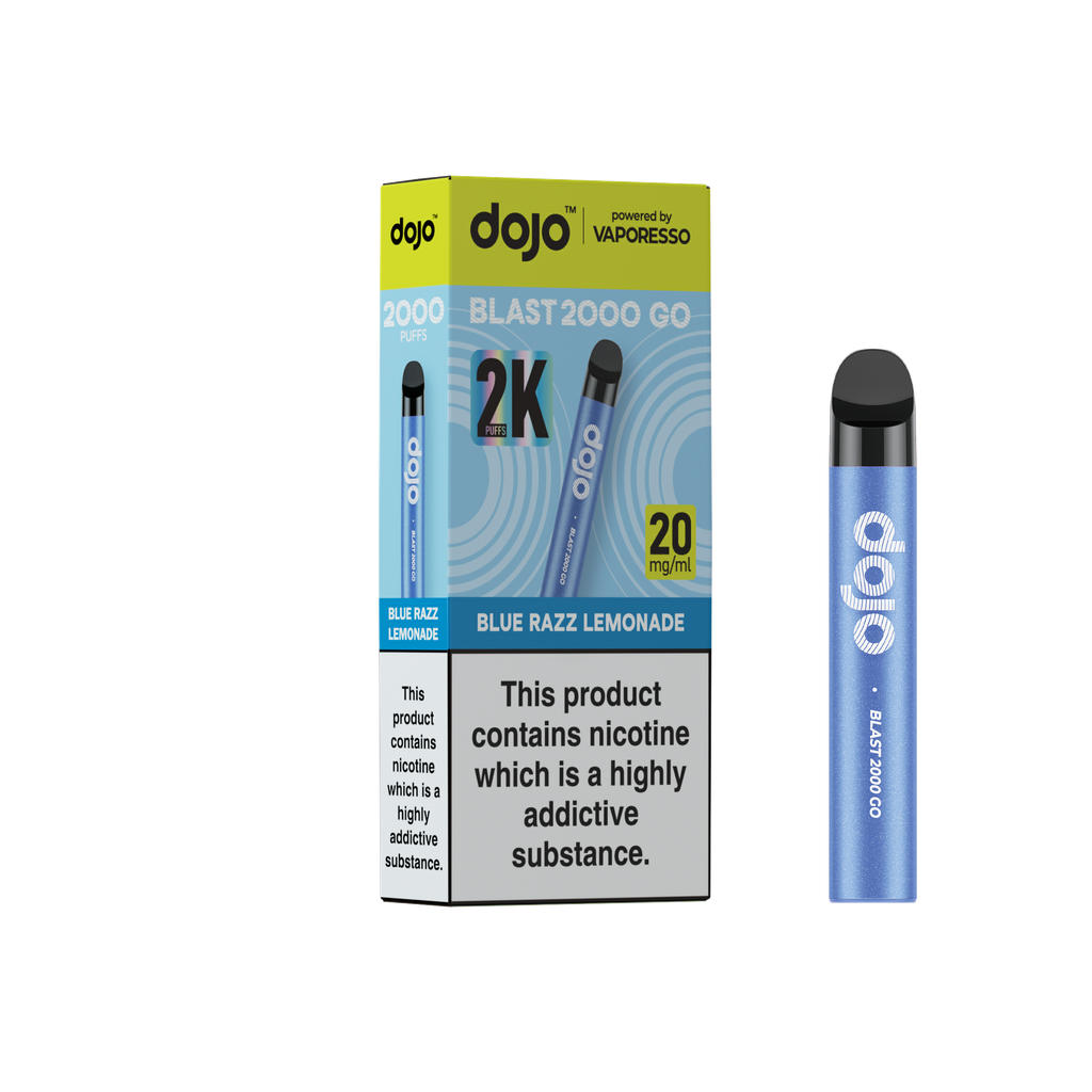Vaporesso Dojo Blast 2000 Go Pod Kit - Blue Razz Lemonade 20MG 