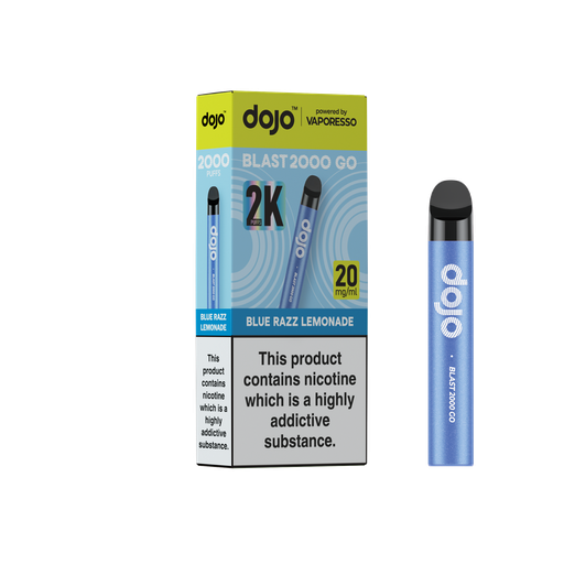 [VAPDBL2000GPK-BRL20MG] Vaporesso Dojo Blast 2000 Go Pod Kit - Blue Razz Lemonade 20MG 