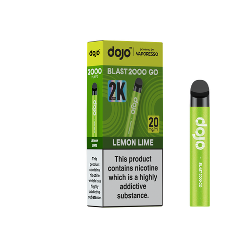 [VAPDBL2000GPK-LL20MG] Vaporesso Dojo Blast 2000 Go Pod Kit - Lemon Lime 20MG 