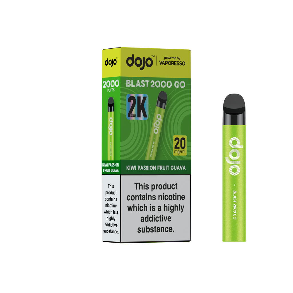 Vaporesso Dojo Blast 2000 Go Pod Kit - Kiwi Passion Fruit Guava 20MG 