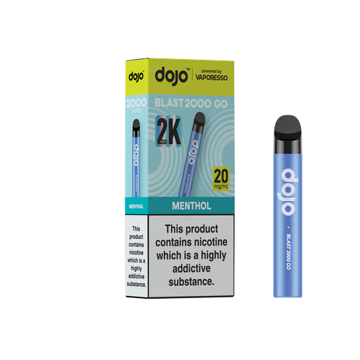 [VAPDBL2000GPK-M20MG] Vaporesso Dojo Blast 2000 Go Pod Kit - Menthol 20MG 