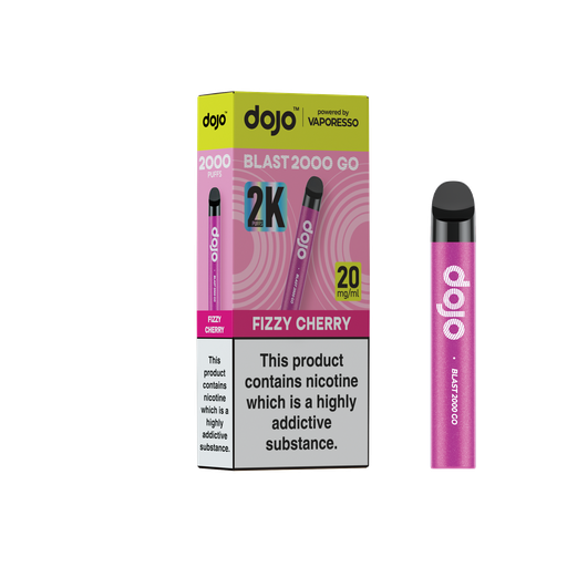 [VAPDBL2000GPK-FC20MG] Vaporesso Dojo Blast 2000 Go Pod Kit - Fizzy Cherry 20MG 