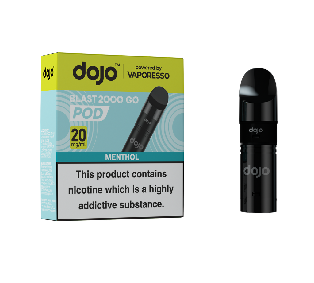 Vaporesso Dojo Blast 2000 Go Refillable Pod - Menthol 20MG 
