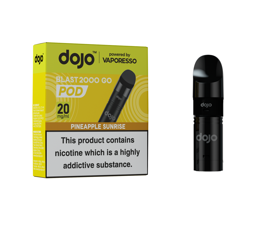 Vaporesso Dojo Blast 2000 Go Refillable Pod - Pineapple Sunrise 20MG 