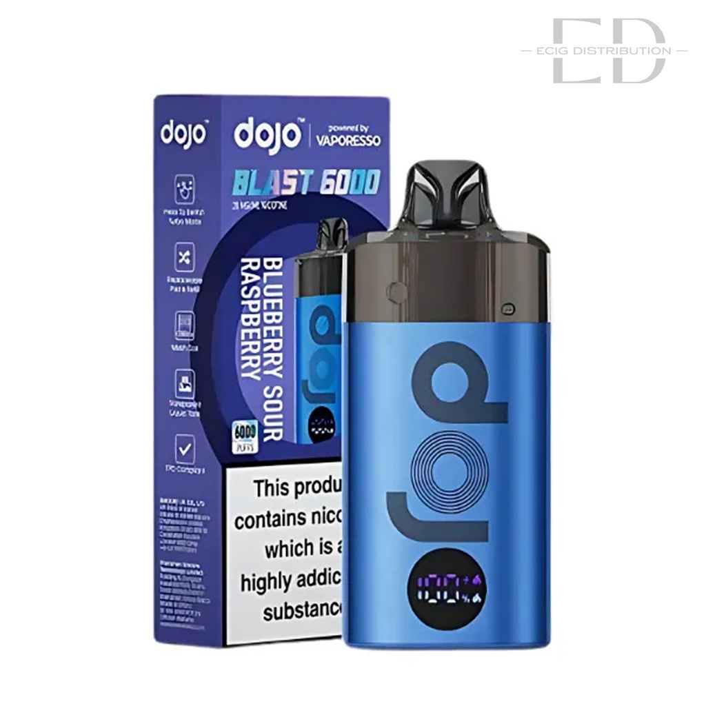 Vaporesso Dojo Blast 6000 Pod Kit - Blueberry Sour Raspberry 20MG