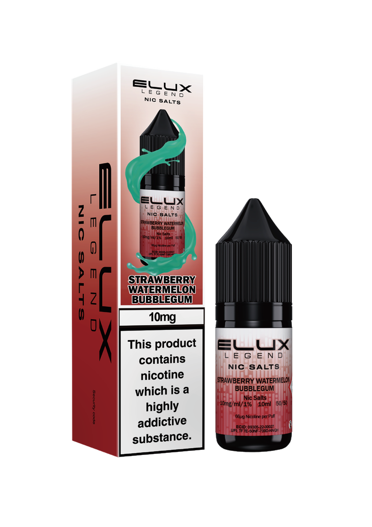 Elux Nic Salts - Strawberry Watermelon Bubblegum 10MG