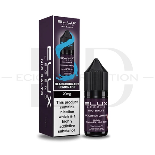 [ELUNSA-BL20MG] Elux Nic Salts - Blackcurrant Lemonade 20MG
