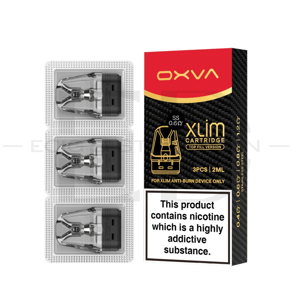 Oxva Xlim Top Fill Refillable Pod Stainless Steel 3Pcs/Pack - 0.6 Ohm 