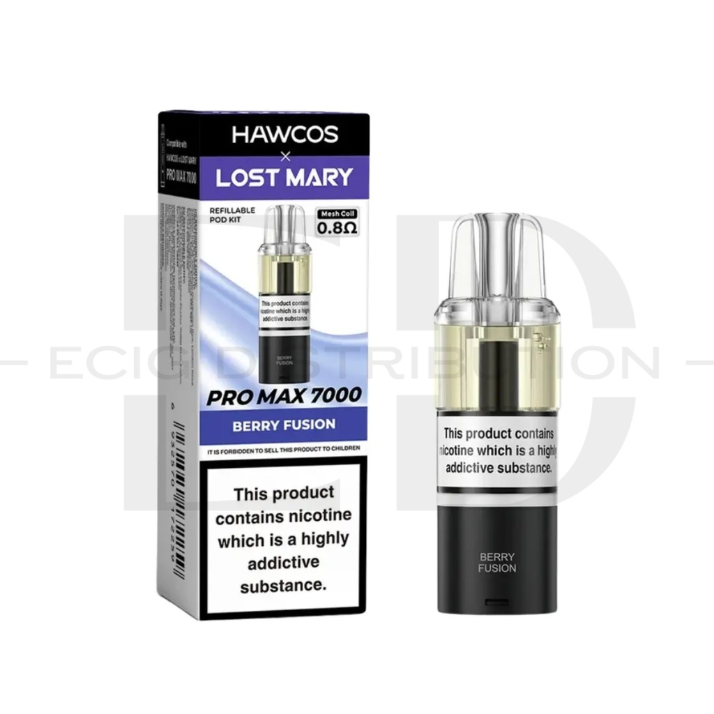 Lost Mary Hawcos Pro Max 7000 Refillable Pod - Berry Fusion 