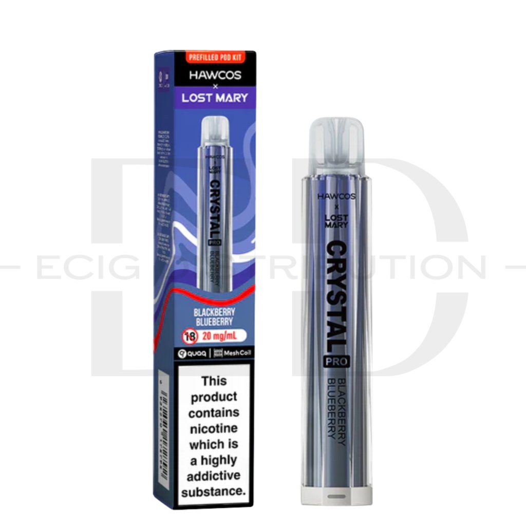 Lost Mary Hawcos Crystal Pro Pod Kit - Blackberry Blueberry