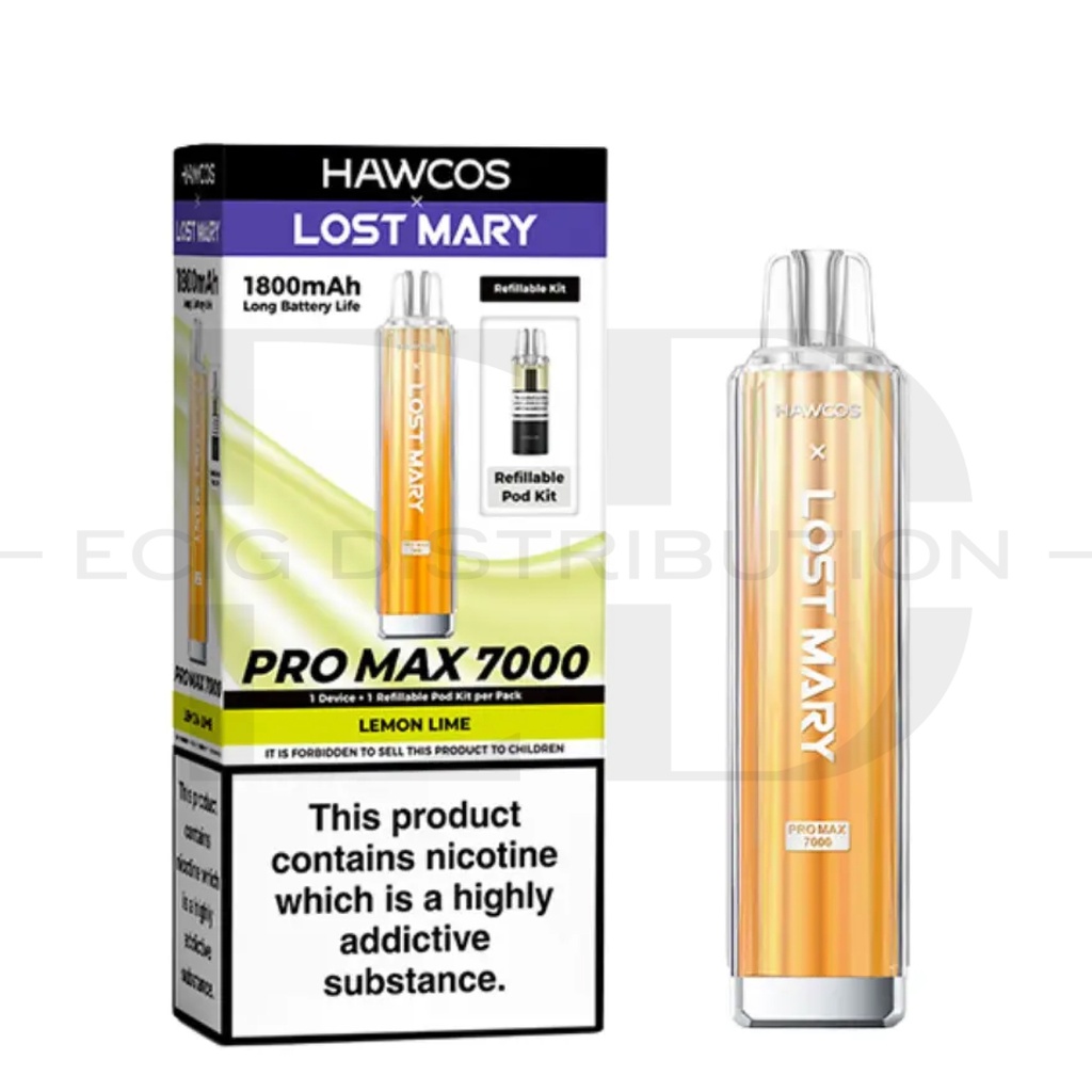 Lost Mary Hawcos Pro Max 7000 Pod Kit - Lemon Lime 