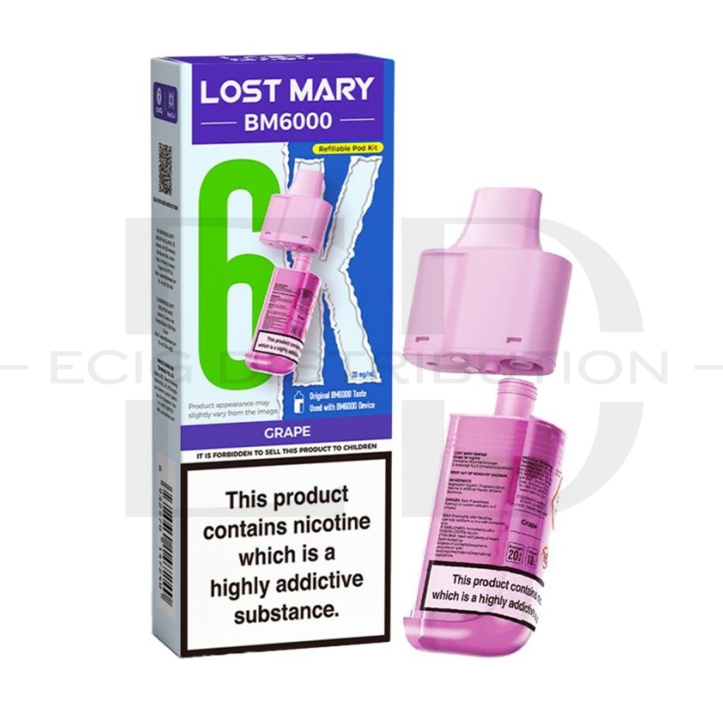 Lost Mary BM6000 Refillable Pod - Grape 
