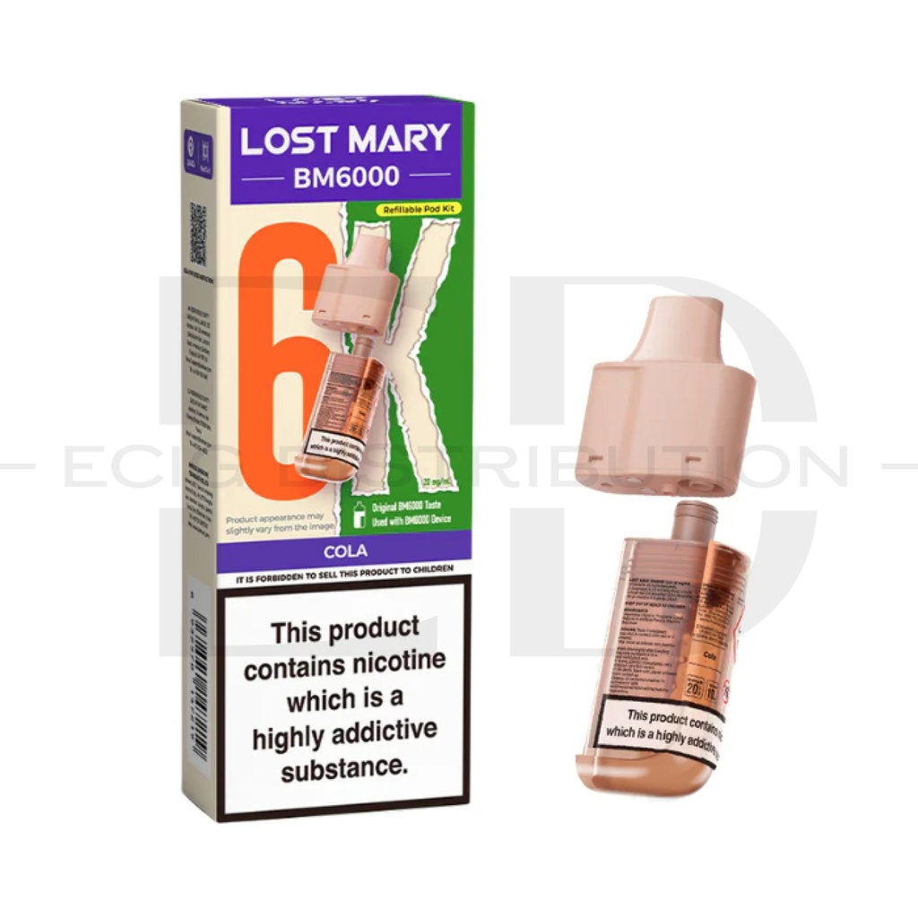 Lost Mary BM6000 Refillable Pod - Cola 
