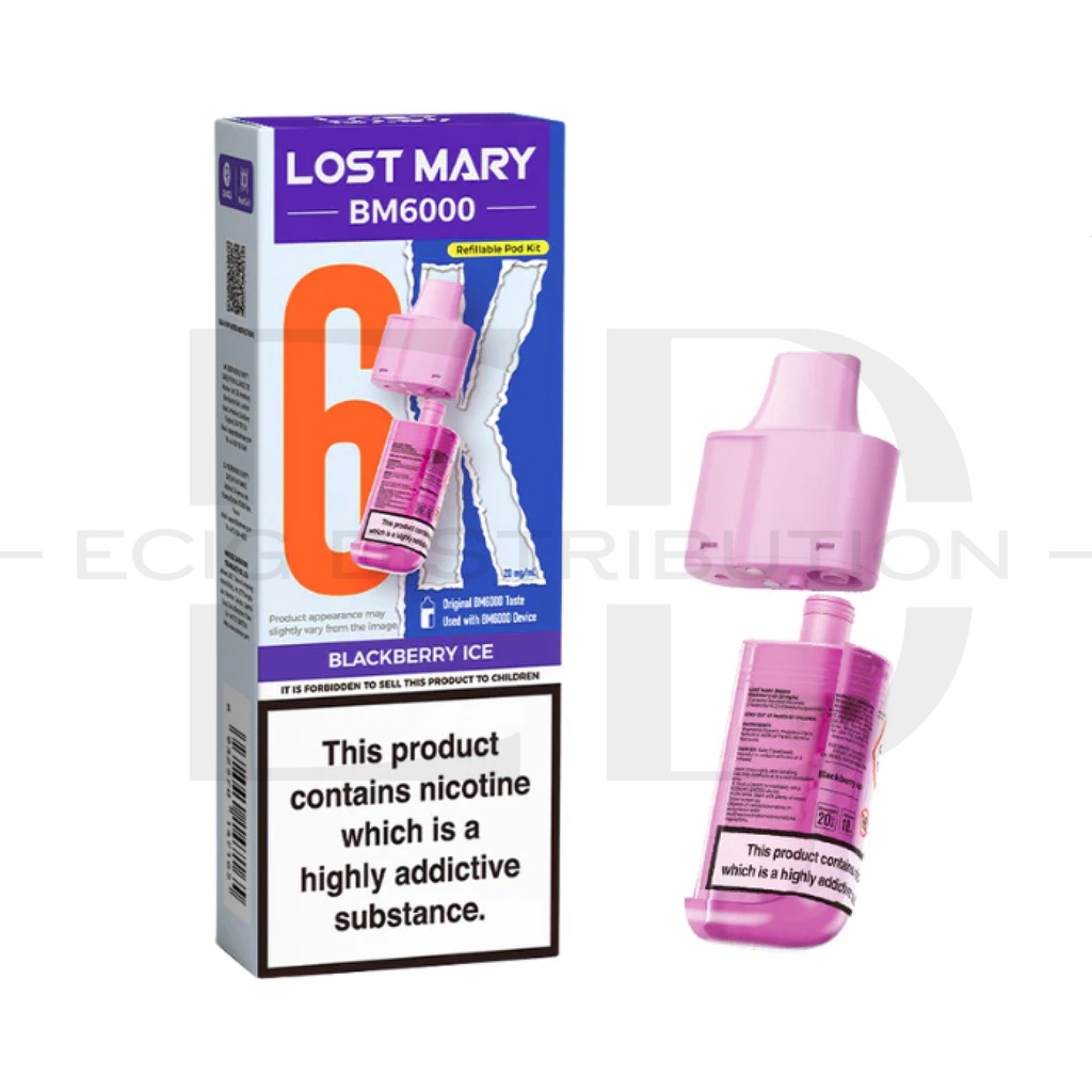 Lost Mary BM6000 Refillable Pod - Banana Volcano 