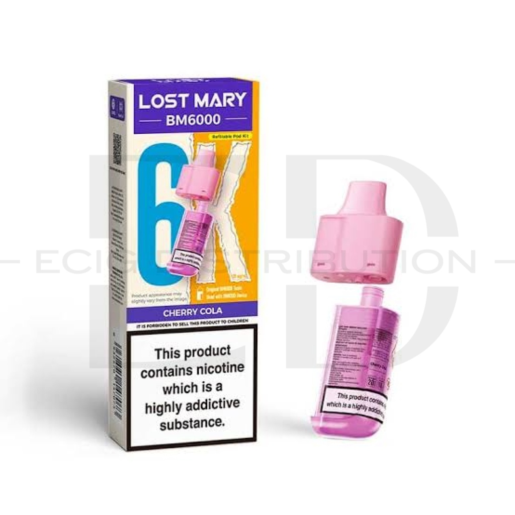 Lost Mary BM6000 Refillable Pod - Cherry Cola 