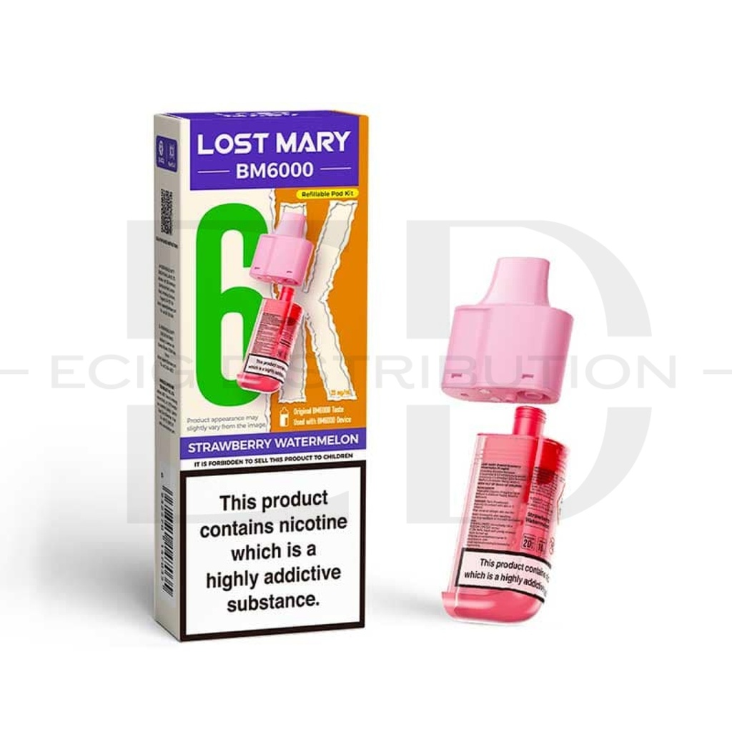 Lost Mary BM6000 Refillable Pod - Strawberry Watermelon 