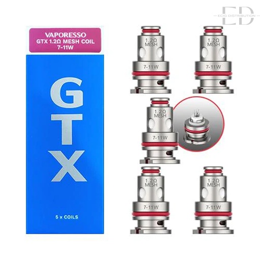 [VAPGREC5Pcs/Pack-1.2OHM] Vaporesso GTX Regular Coil 5Pcs/Pack - 1.2 Ohm 