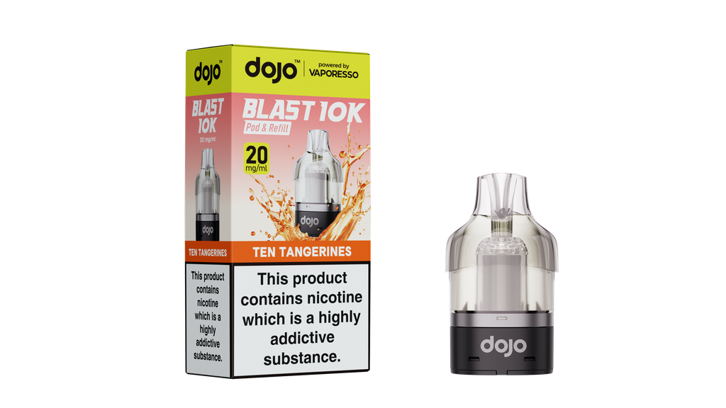 Vaporesso Dojo Blast 10K Refillable Pod - Ten Tangerines 20MG 
