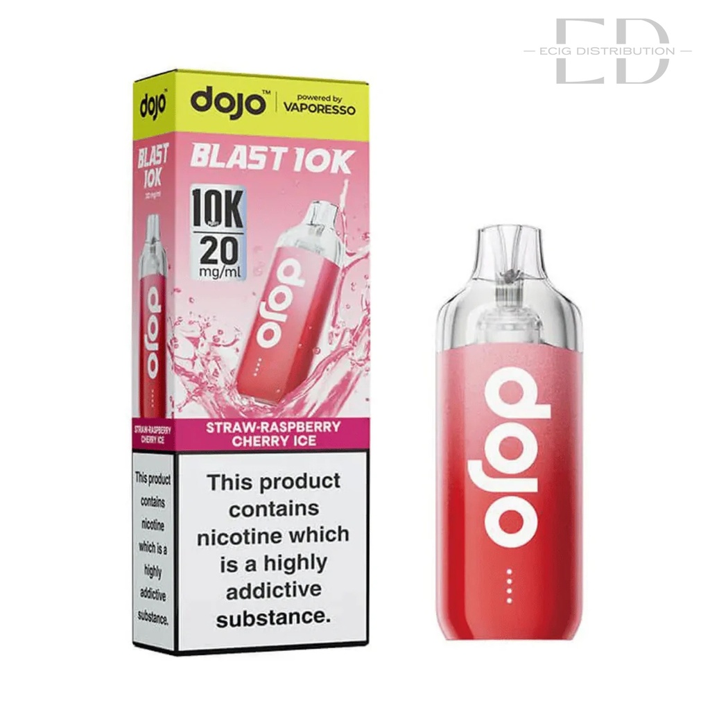 Vaporesso Dojo Blast 10K Pod Kit - Strawberry Raspberry Cherry Ice 20MG 