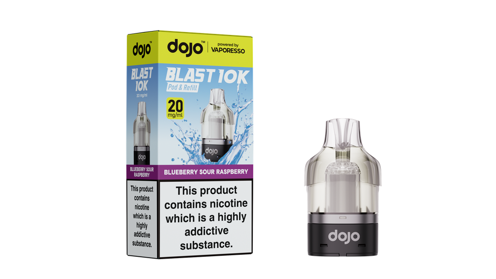Vaporesso Dojo Blast 10K Refillable Pod - Blueberry Sour Raspberry 20MG