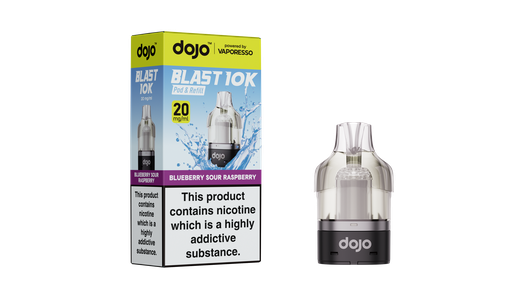 [VAPDBL10KRP-BSR20MG] Vaporesso Dojo Blast 10K Refillable Pod - Blueberry Sour Raspberry 20MG