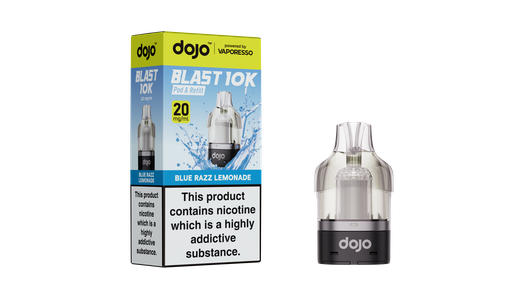 [VAPDBL10KRP-BRL20MG] Vaporesso Dojo Blast 10K Refillable Pod - Blue Razz Lemonade 20MG