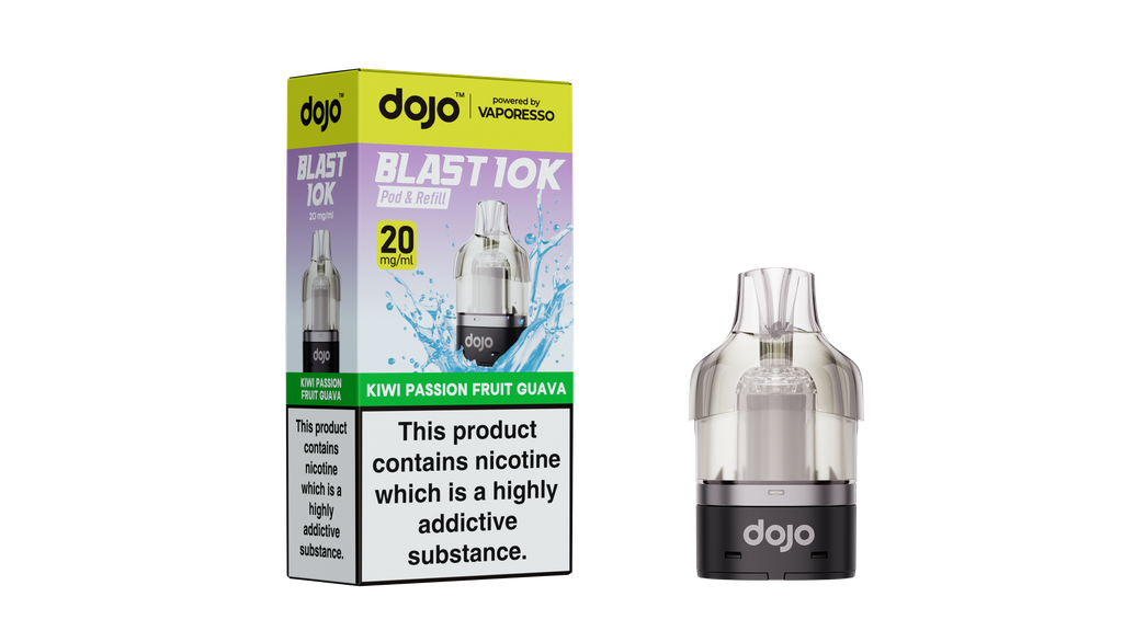 Vaporesso Dojo Blast 10K Refillable Pod - Kiwi Passion Fruit Guava 20MG