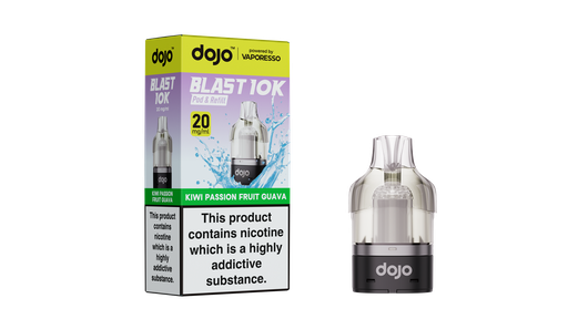 [VAPDBL10KRP-KPFG20MG] Vaporesso Dojo Blast 10K Refillable Pod - Kiwi Passion Fruit Guava 20MG