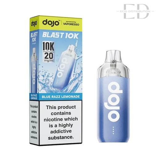 [VAPDBL10KPK-BRL20MG] Vaporesso Dojo Blast 10K Pod Kit - Blue Razz Lemonade 20MG 