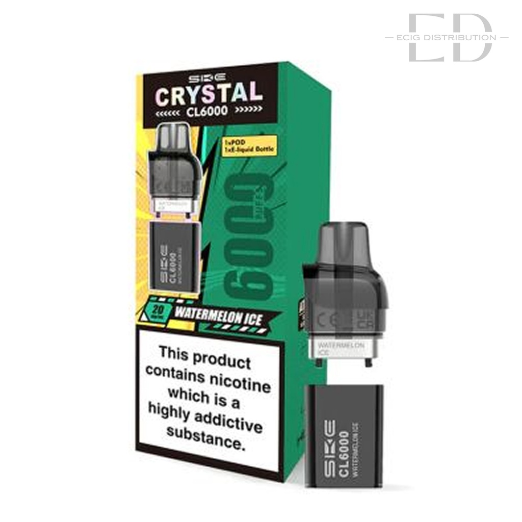 SKE Crystal CL6000 Refillable Pod - Watermelon Ice 