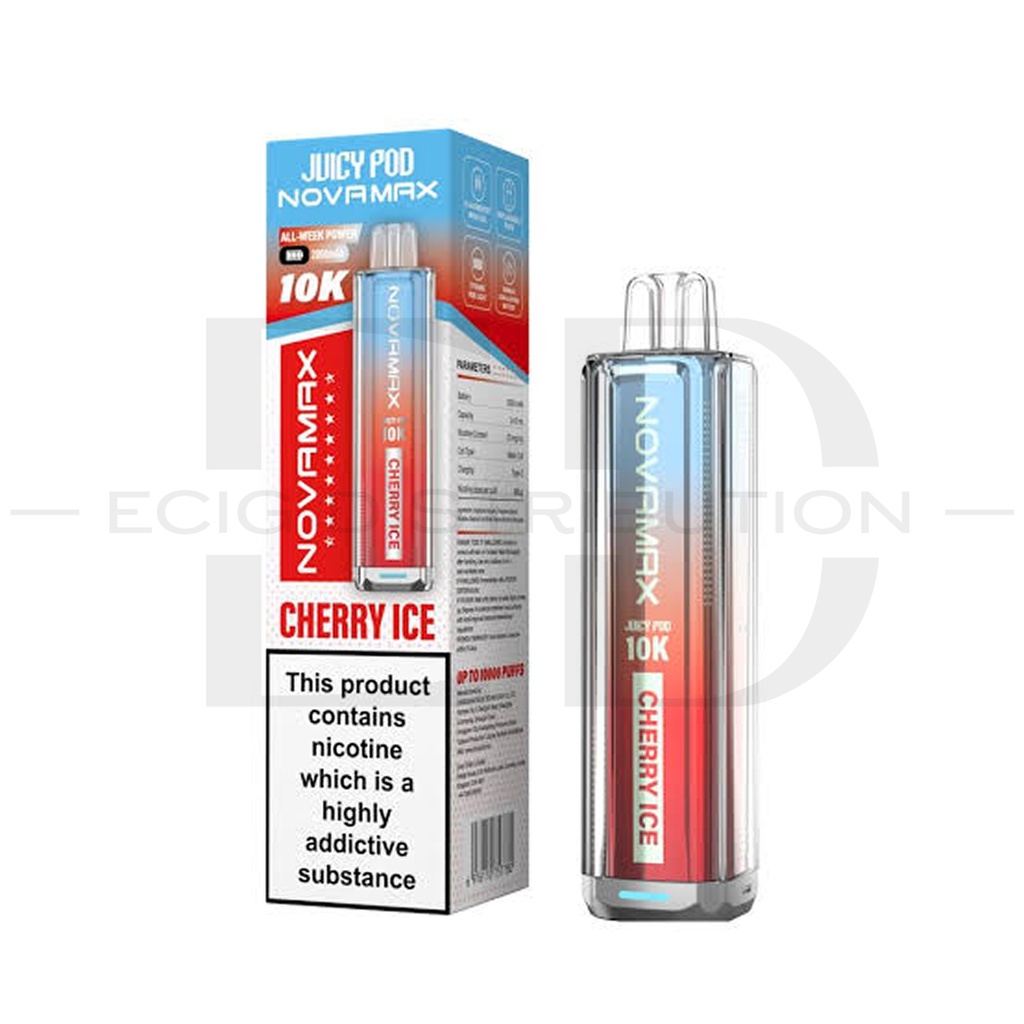 Juicy Pod Novamax 10K Pod Kit - Cherry Ice
